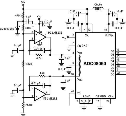 ADC08060CIMTX 电路图