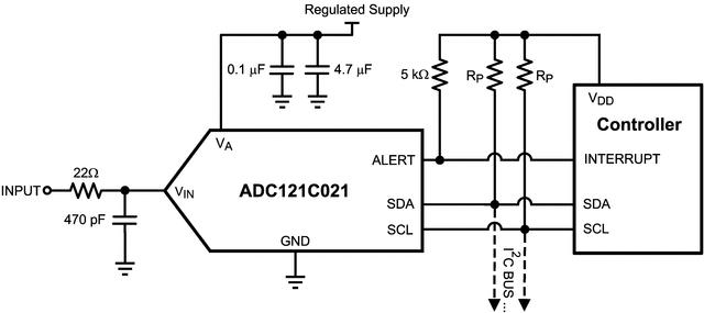 ADC121C021CIMK/NOPB 电路图