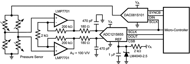 ADC121S655CIMM/NOPB 电路图