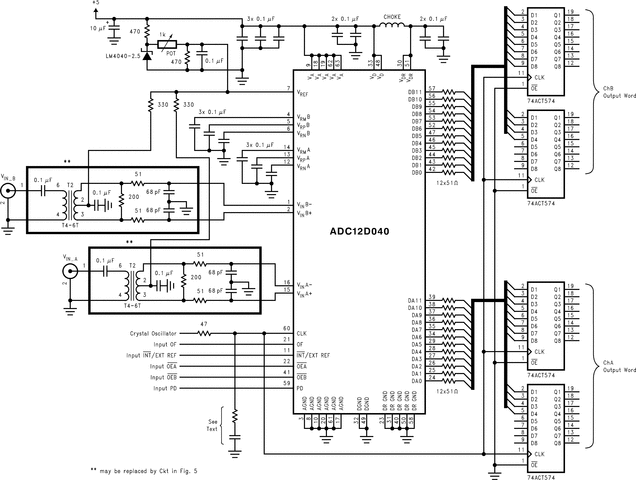 ADC12D040CIVS 电路图