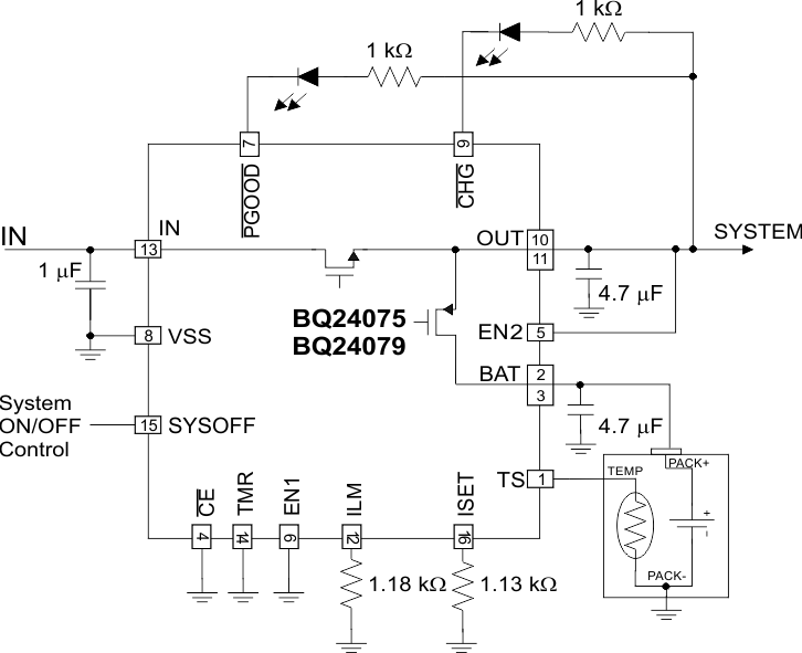 BQ24073RGTT 电路图
