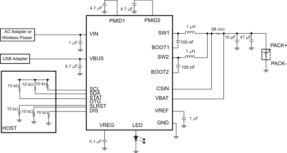 BQ24140YFFT 电路图