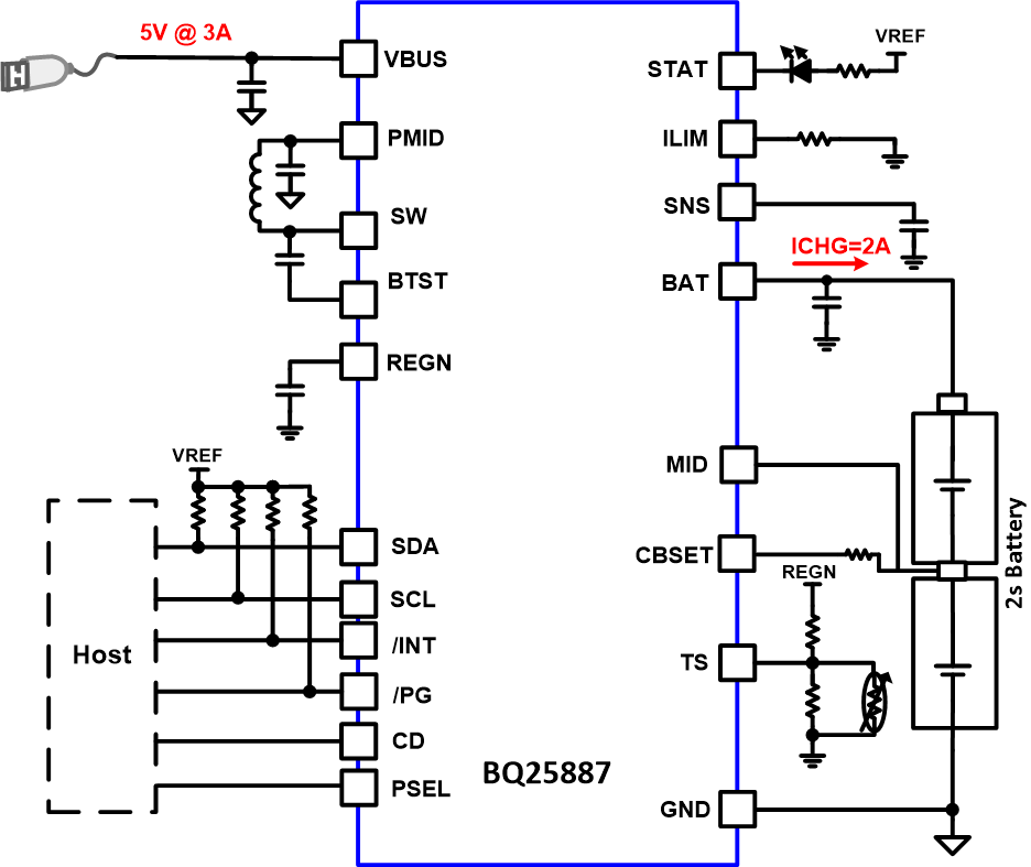 BQ25887RGET 电路图