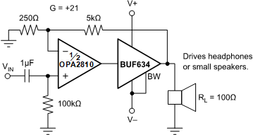 BUF634TG3 电路图