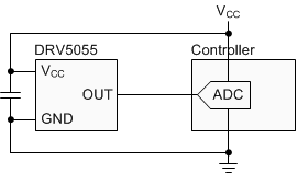 DRV5055A4QDBZR 电路图