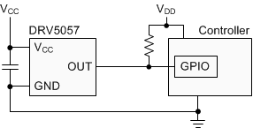 DRV5057A1QDBZR 电路图