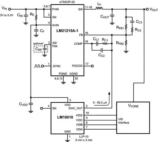 LM10010SD/NOPB 电路图