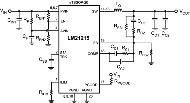 LM21215MH 电路图