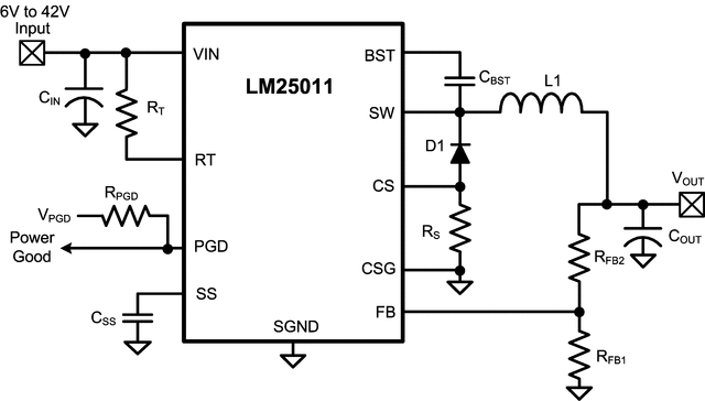 LM25011AQ1MY/NOPB 电路图