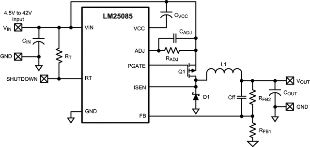 LM25085QMYX/NOPB 电路图