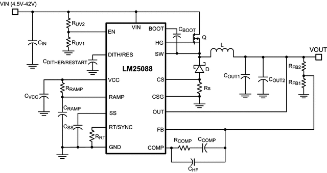 LM25088QMH-2/NOPB 电路图