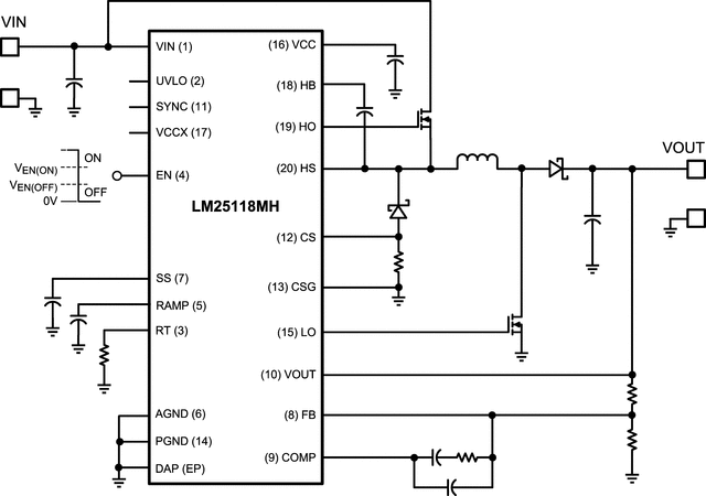 LM25118Q1MH/NOPB 电路图