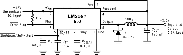 LM2597HVN-3.3/NOPB 电路图