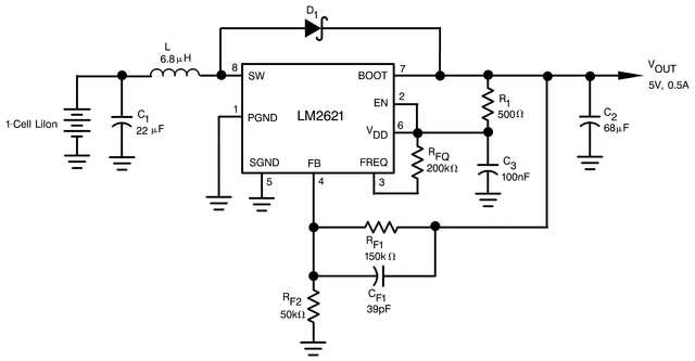LM2621MMX/NOPB 电路图