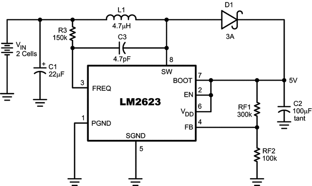 LM2623MM/NOPB 电路图
