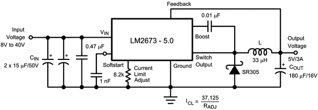 LM2673T-12/NOPB 电路图