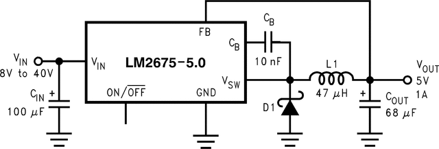 LM2675N-5.0/NOPB 电路图