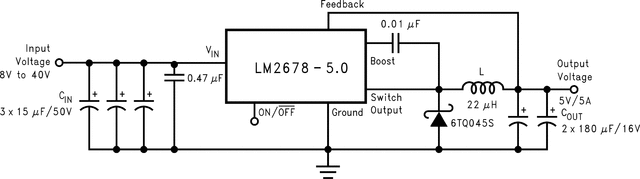 LM2678T-ADJ/NOPB 电路图