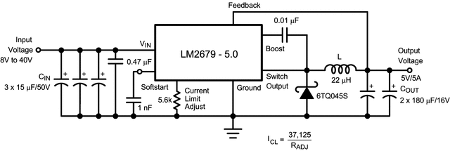 LM2679SX-5.0/NOPB 电路图