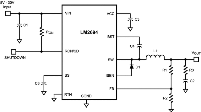 LM2694MTX/NOPB 电路图