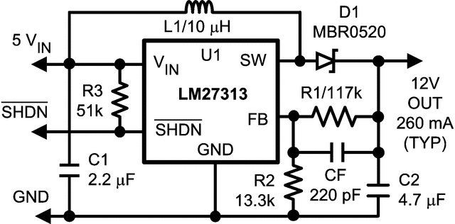 LM27313XQMF/NOPB 电路图