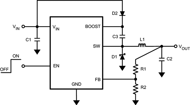 LM2736YMK/NOPB 电路图