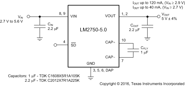 LM2750LDX-5.0 电路图