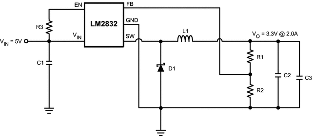 LM2832YMY/NOPB 电路图