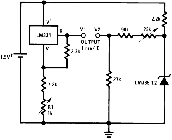LM285BYM-1.2/NOPB 电路图