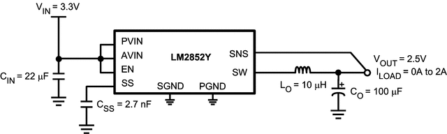 LM2852YMXA-2.5/NOPB 电路图