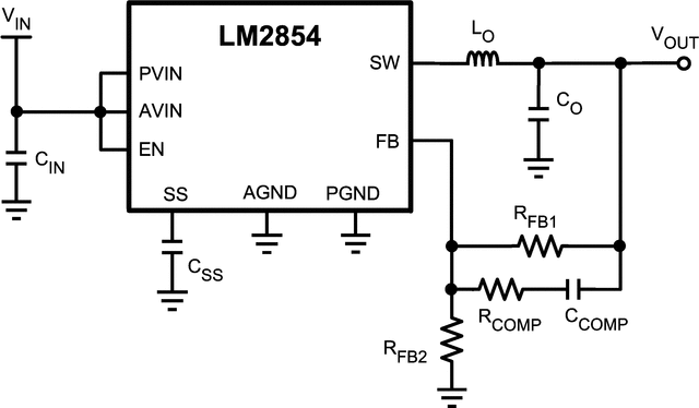 LM2854MH-1000/NOPB 电路图
