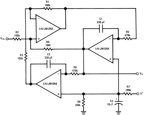 LM324AN/NOPB 电路图
