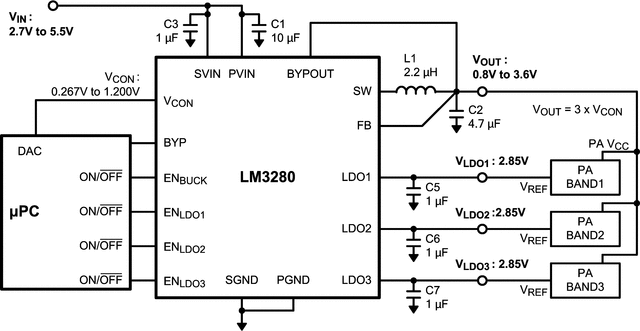 LM3280TL-275/NOPB 电路图