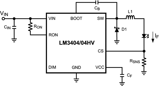 LM3404HVMA/NOPB 电路图