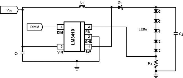 LM3410XMFE/NOPB 电路图