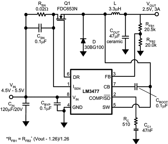 LM3477AMMX/NOPB 电路图