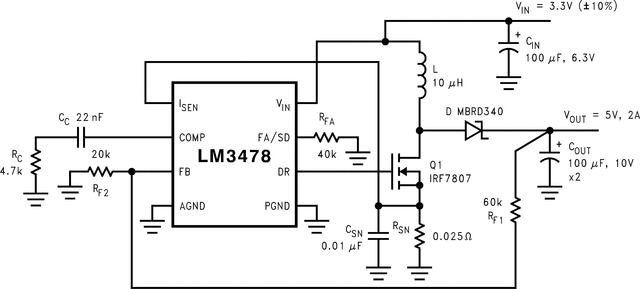 LM3478MAX/NOPB 电路图