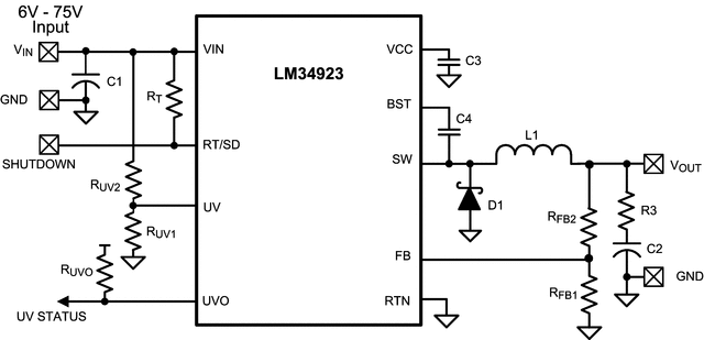 LM34923MM/NOPB 电路图