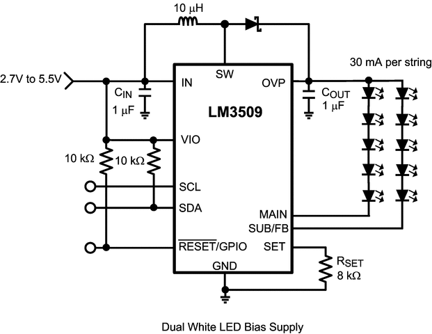 LM3509SDE 电路图