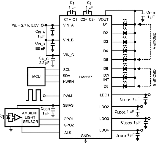 LM3537TME/NOPB 电路图