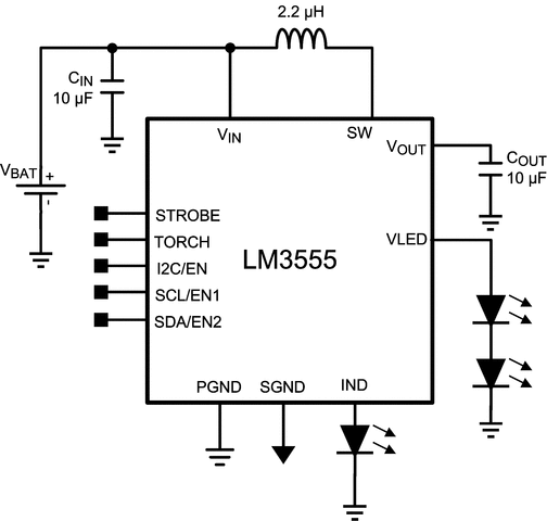 LM3555TLX/NOPB 电路图