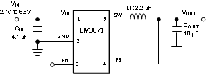 LM3671MFX-2.5 电路图