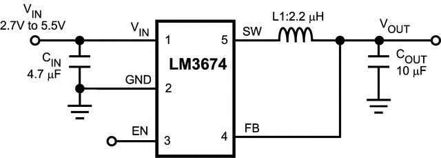 LM3674MF-ADJ/NOPB 电路图