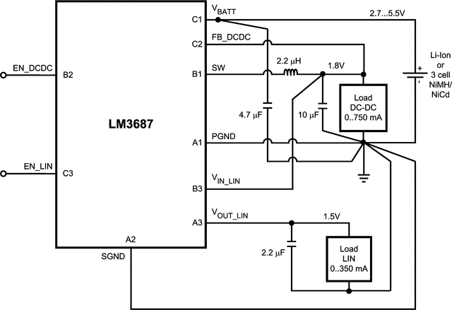 LM3687TL-1815/NOPB 电路图