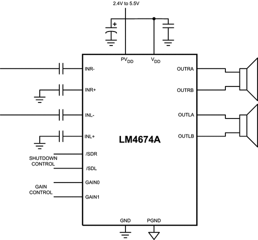 LM4674ATL/NOPB 电路图