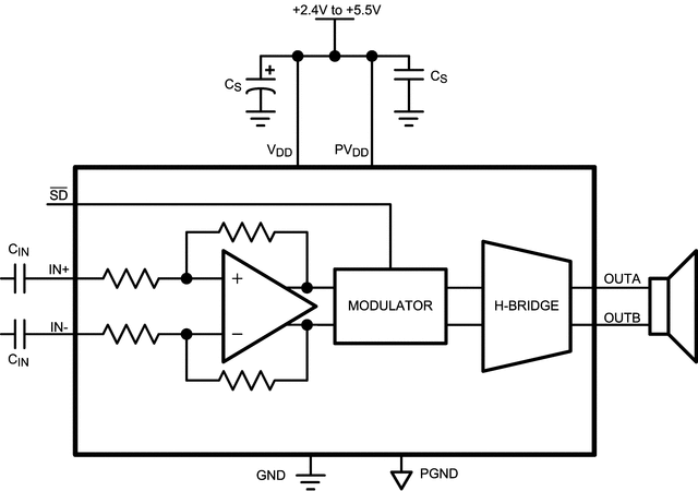 LM48311TLX/NOPB 电路图