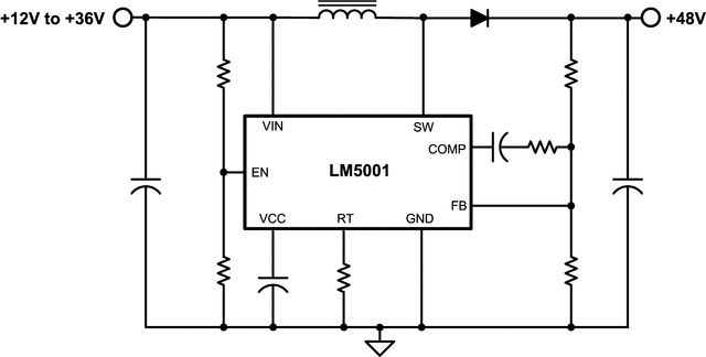 LM5001SDX/NOPB 电路图