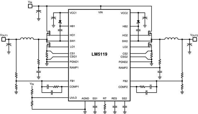 LM5119PSQX/NOPB 电路图