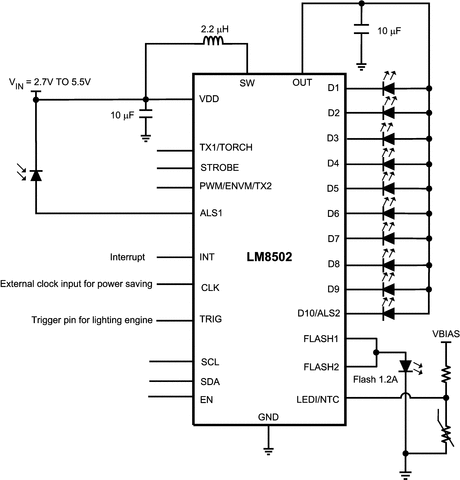 LM8502TME/NOPB 电路图