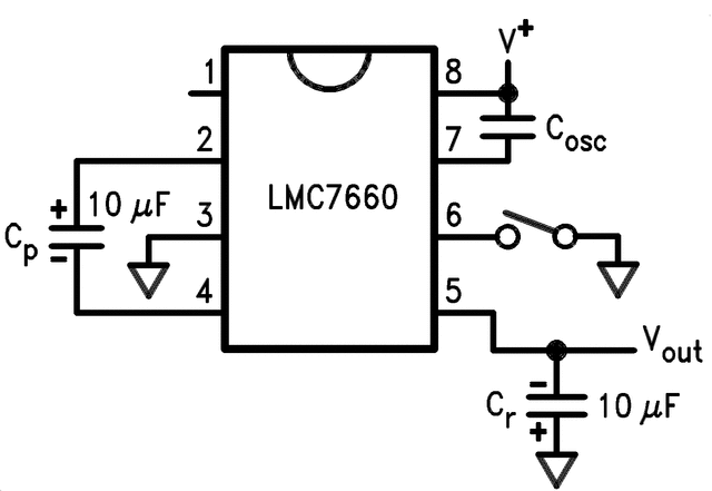 LMC7660IN/NOPB 电路图